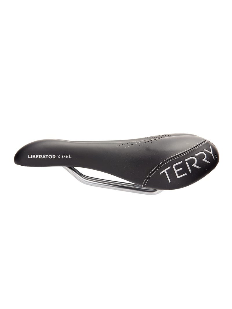 Terry Liberator X Gel Bike Seat for Women - Comfortable Touring Bicycle Seat Cushion, Wider Contoured Rear & Large Cutaway, Dura-Tek Cover - Image 1
